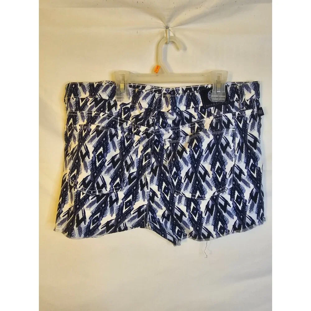 Rock & Republic Lolita Denim Jean Shorts Stretch Blue Boho Women’s Size 16 XL